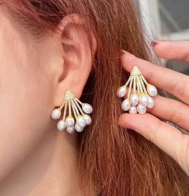 Madre perla earring