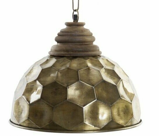 Lampara metal dorado 022