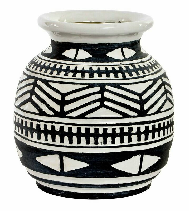 Jarrón con motivos africanos 004