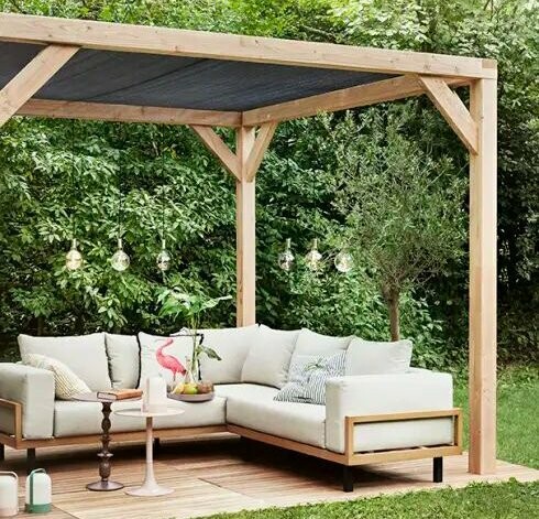 Sofas de exterior con pergola 011