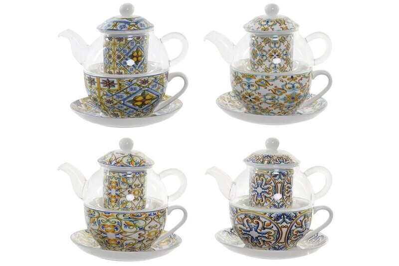 Taza de té con tetera