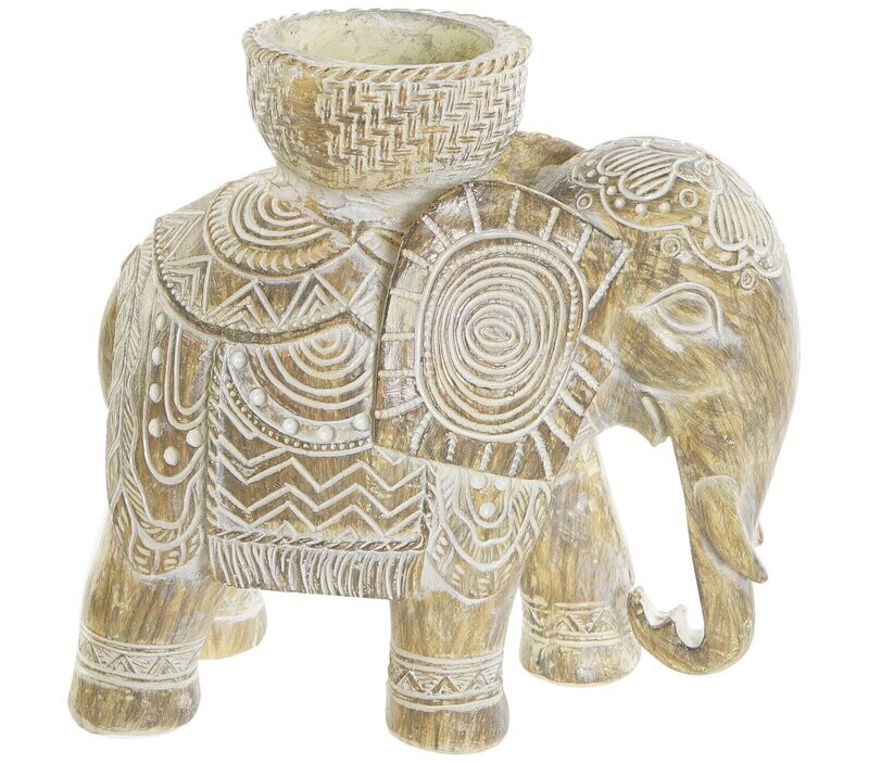 Portavelas de elefante