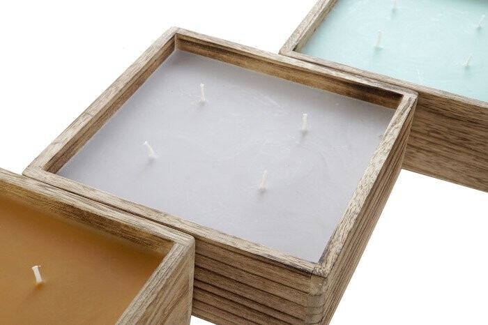Vela Aromática de colores  madera