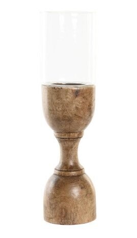 Portavelas de madera mango Grande