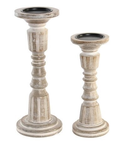 Portavelas set 2 de madera