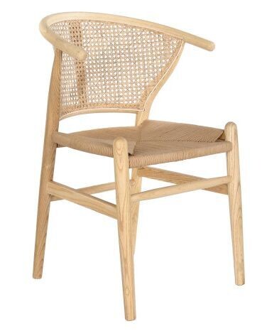 Silla de olmo y ratán 014
