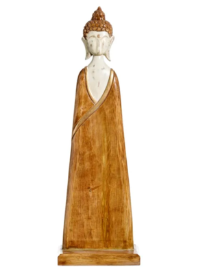 Buda Figura estilizada de madera
