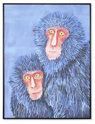 Lienzos monos azules 2