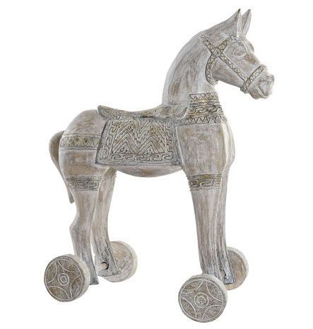 caballo con ruedas de resina