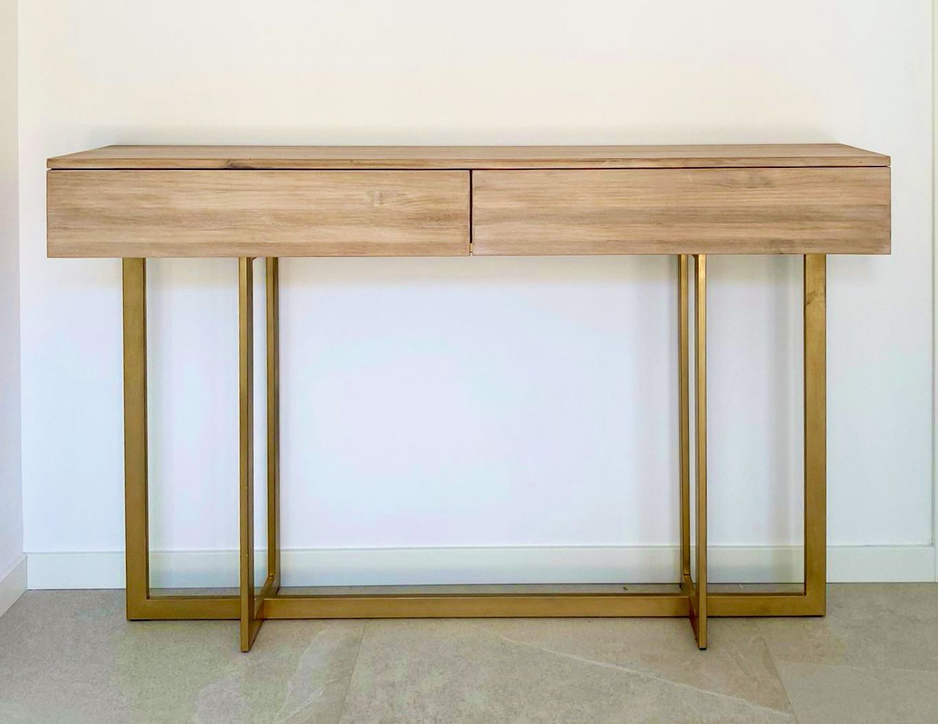 Consola de madera y hierro 007