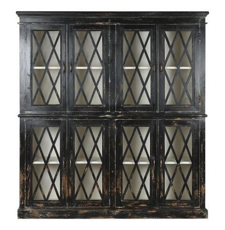 Vitrina de cristal y madera  021