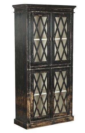 Vitrina cristal y madera 020