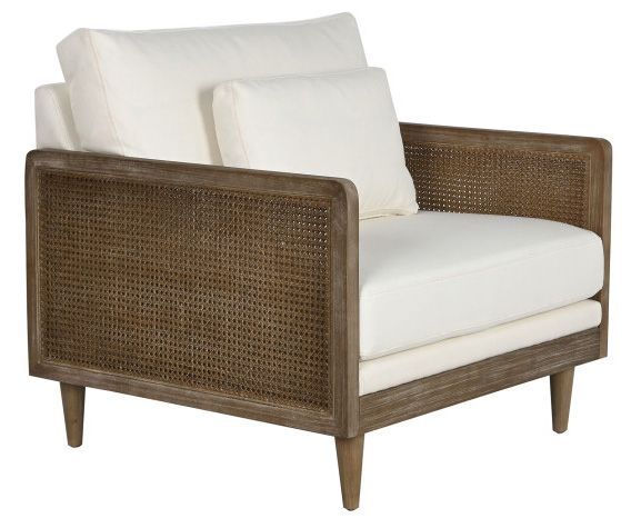 Butaca de madera y ratan 020