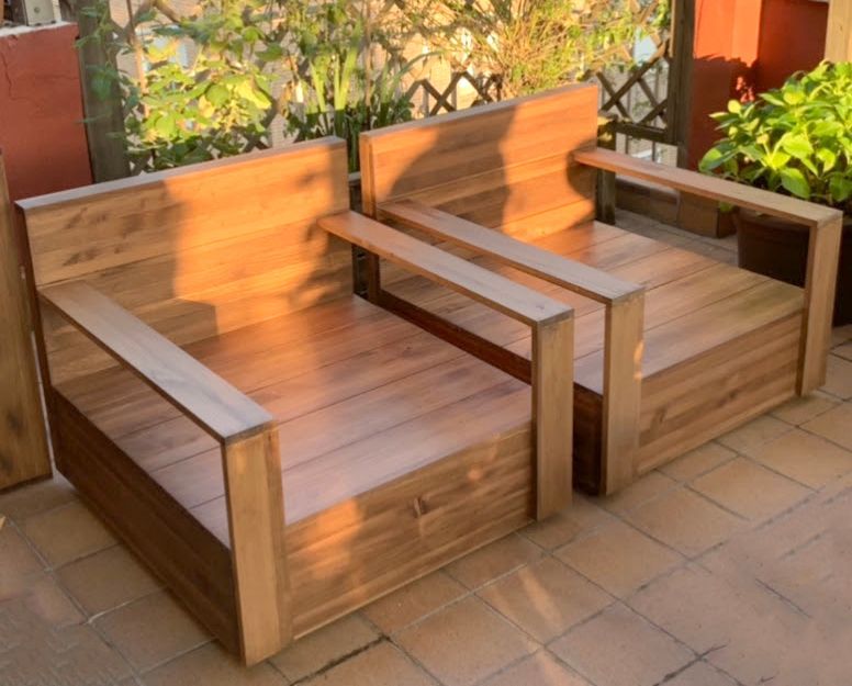 Soda de madera para exterior 002