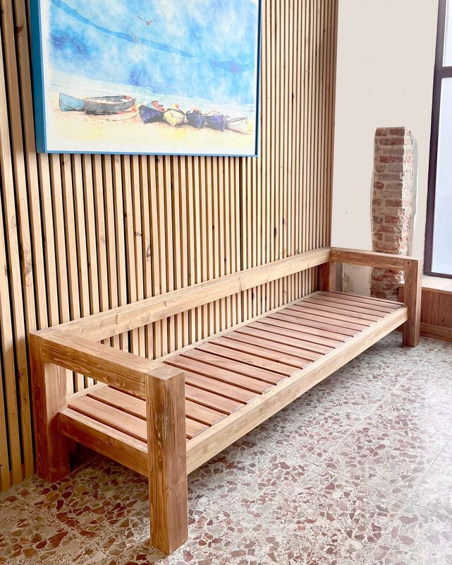 Sofa de madera para exterior 008