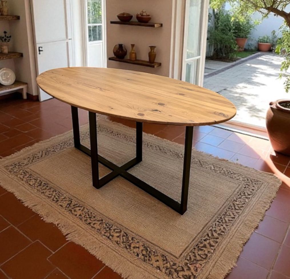 Mesa de comedor ovalada 028