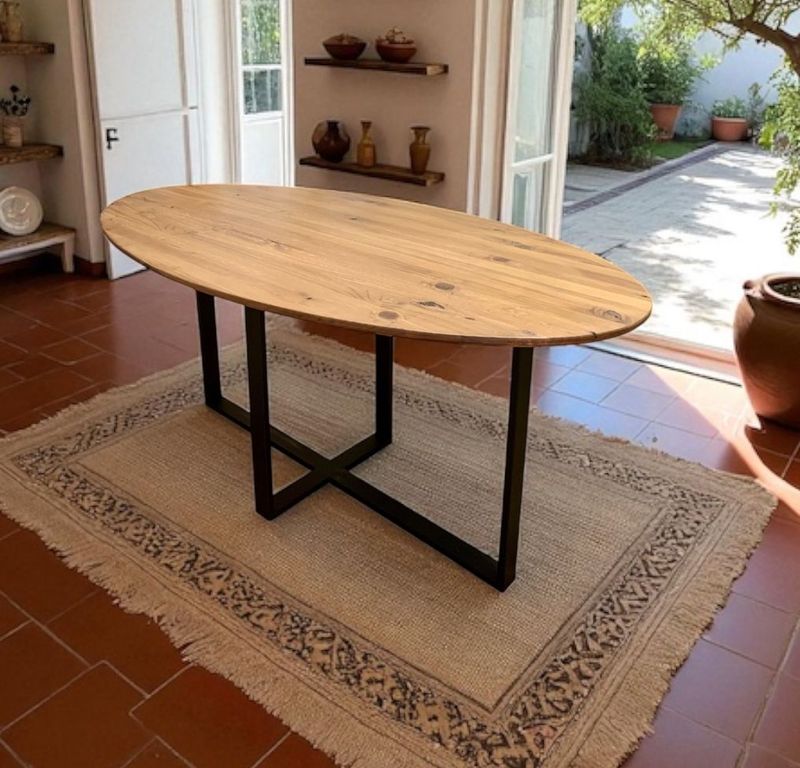 Mesa de comedor ovalada 028