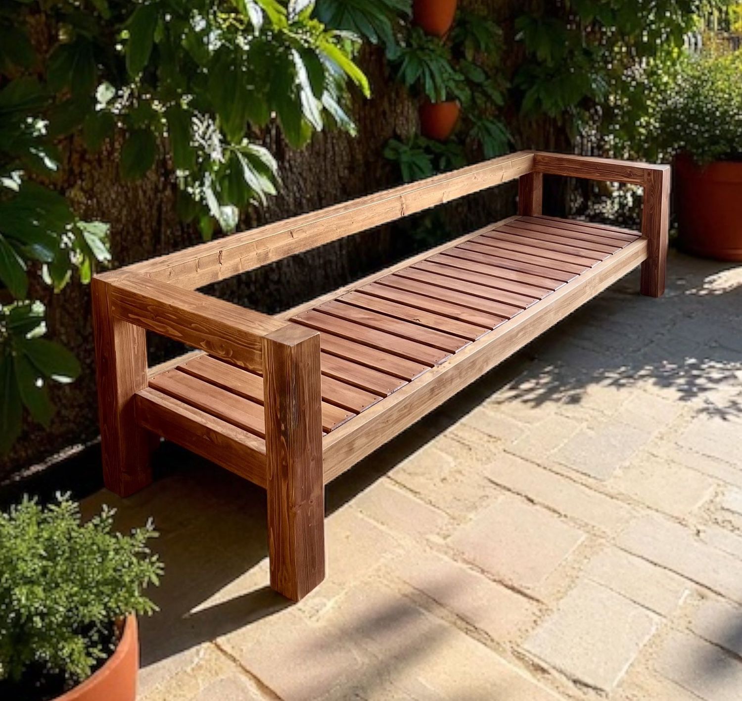 Sofa de madera para exterior 008