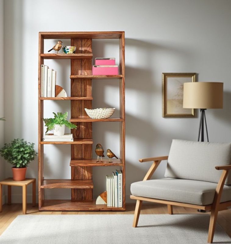 Estantería de madera escalonada 004