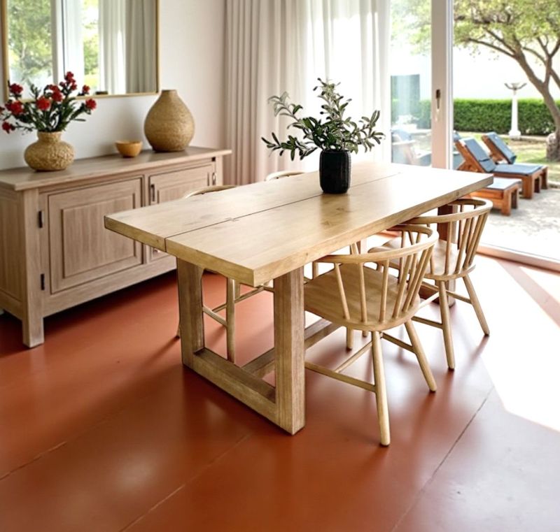 Mesa de comedor de madera 012