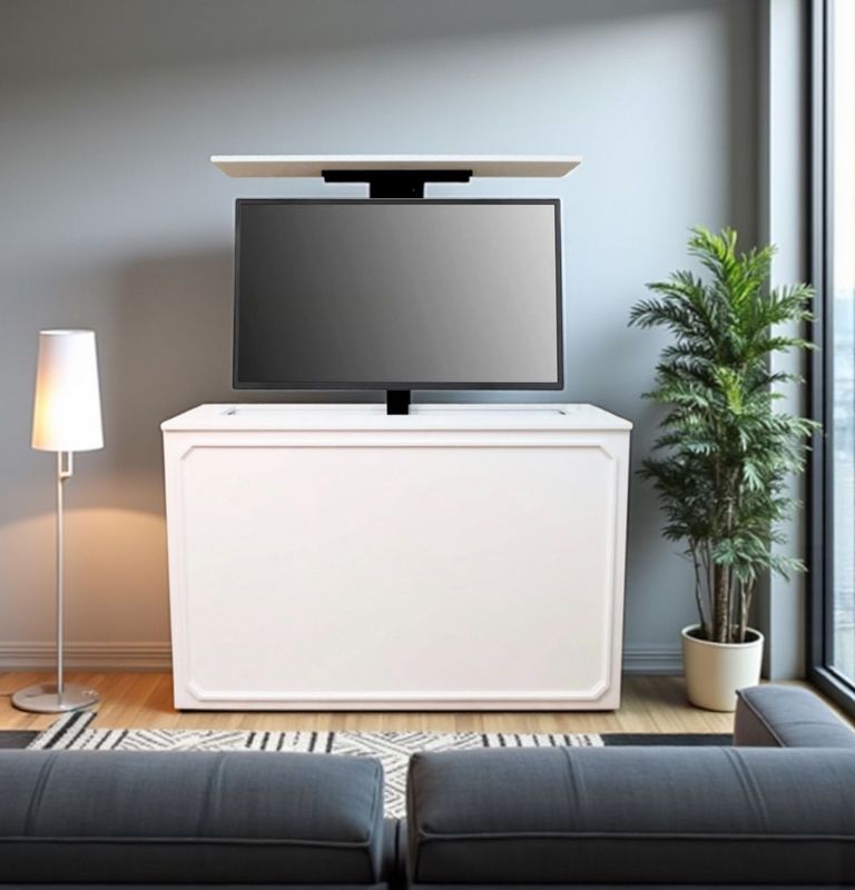 Mueble para televisión con elevador 009