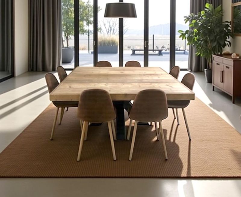 Mesa de comedor cuadrada 014