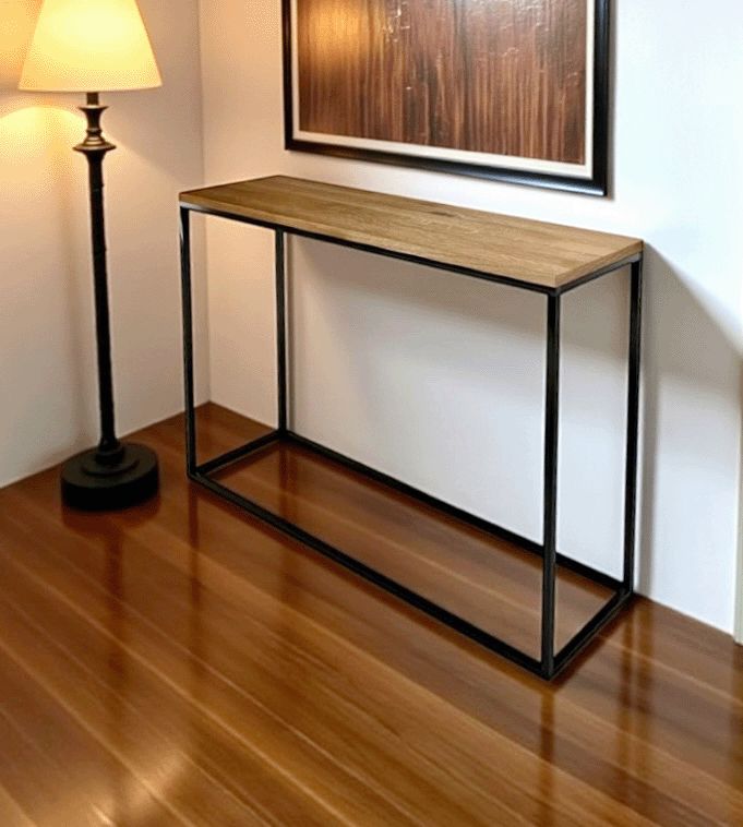 Consola de madera y hierro 014