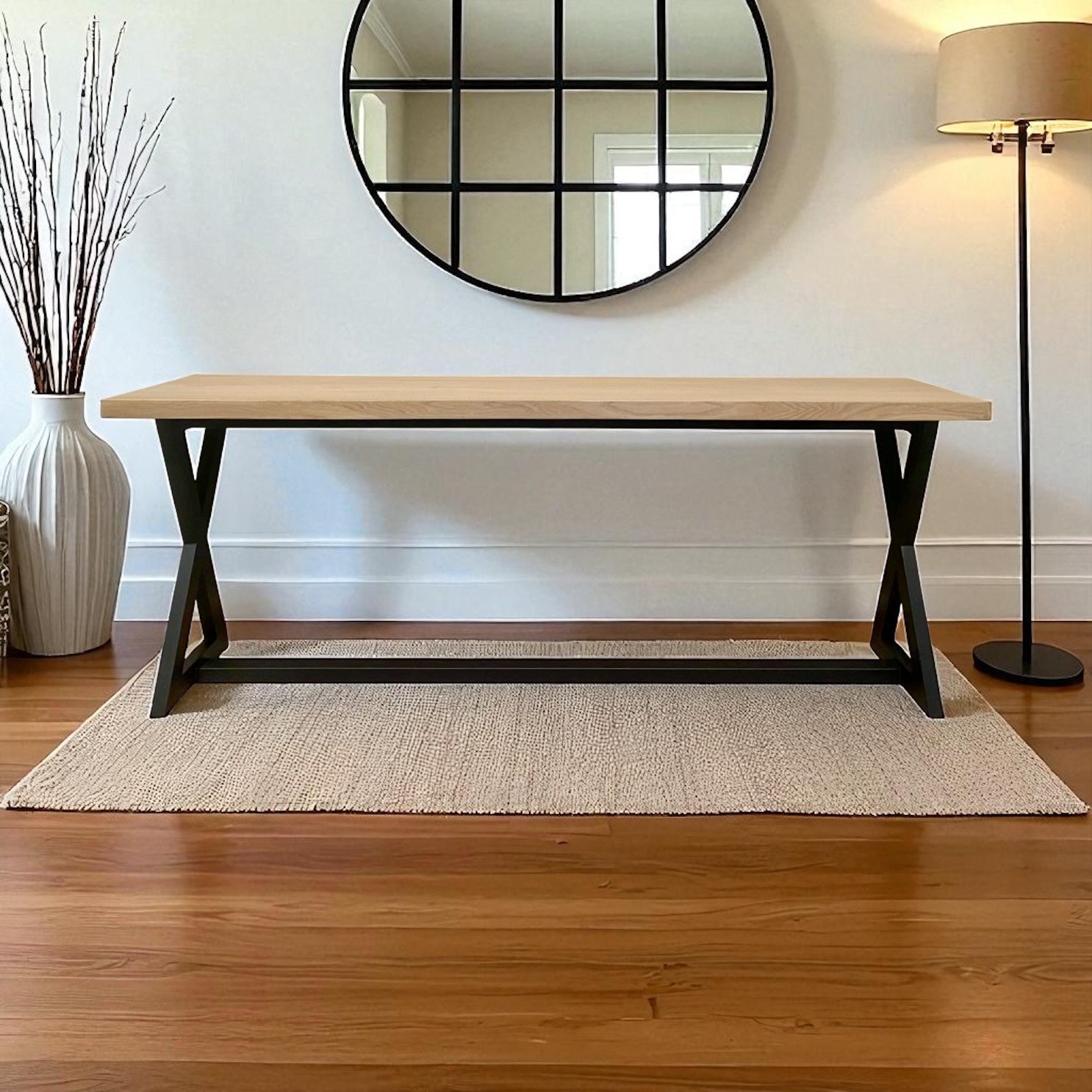 Consola de madera y hierro 025