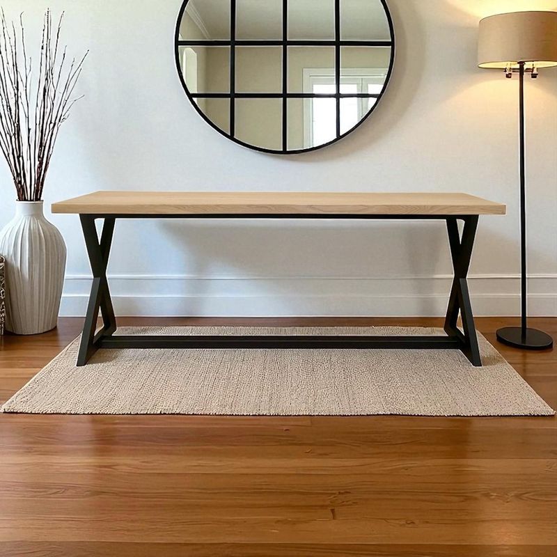 Consola de madera y hierro 025
