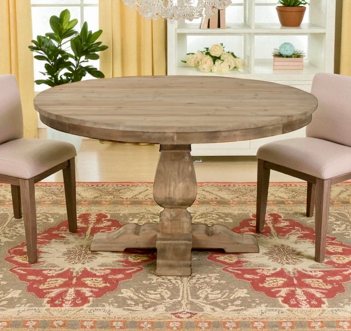 Mesa de comedor de pino 03