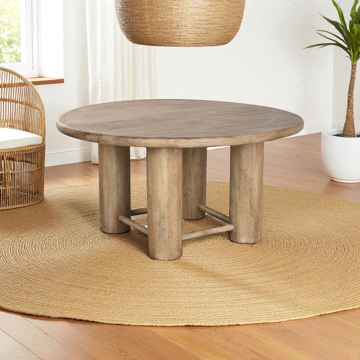 Mesa de comedor de mango 07