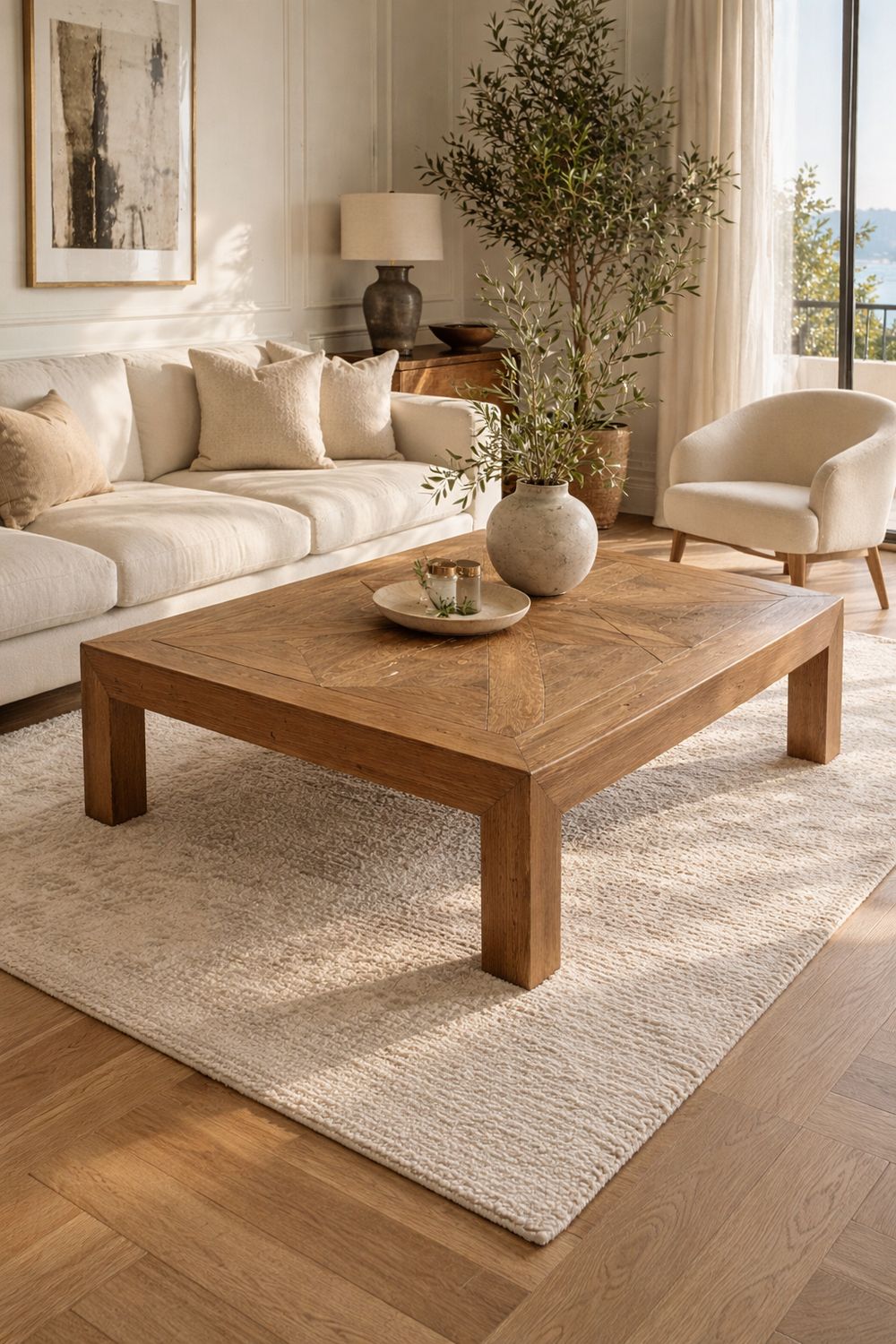 Mesa de centro con dibujo en el tablero 004