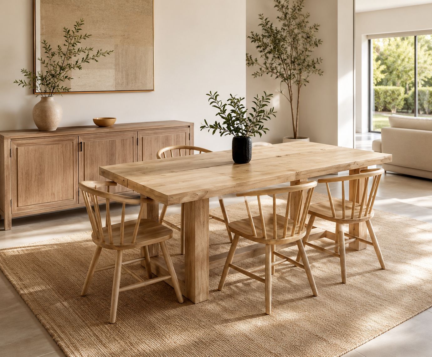 Mesa de comedor de madera 012
