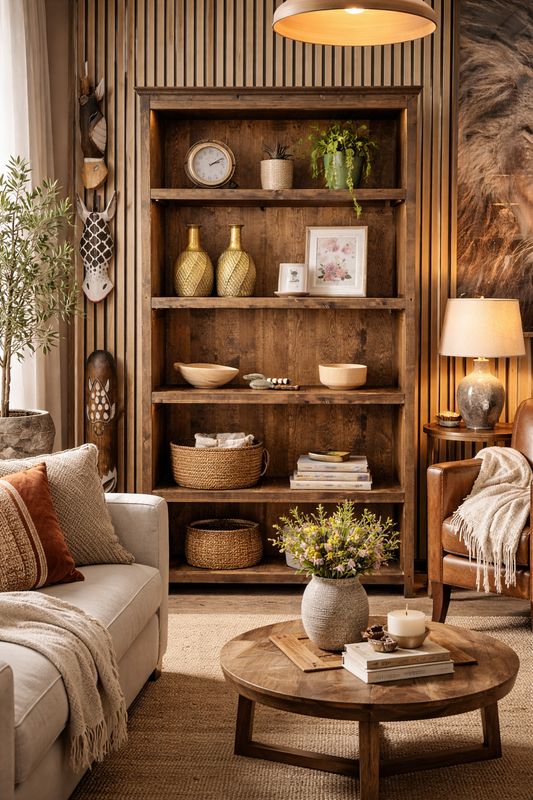 Librería de madera 003