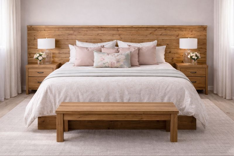 Cabecero de cama con mesillas 002