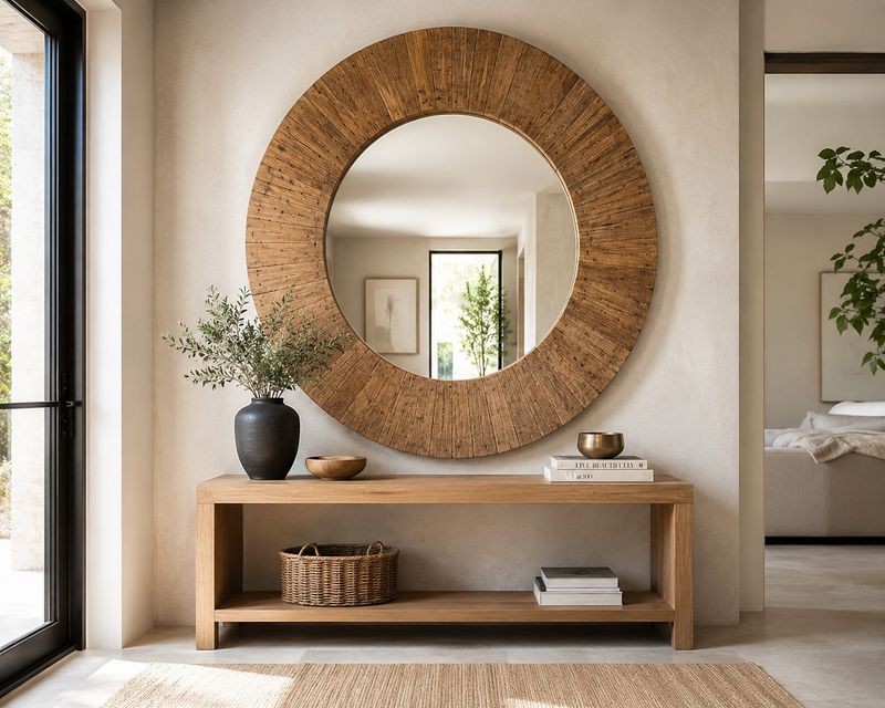 Espejo marco de madera 006