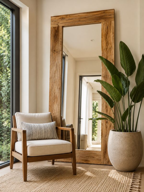 Espejo marco de madera 03