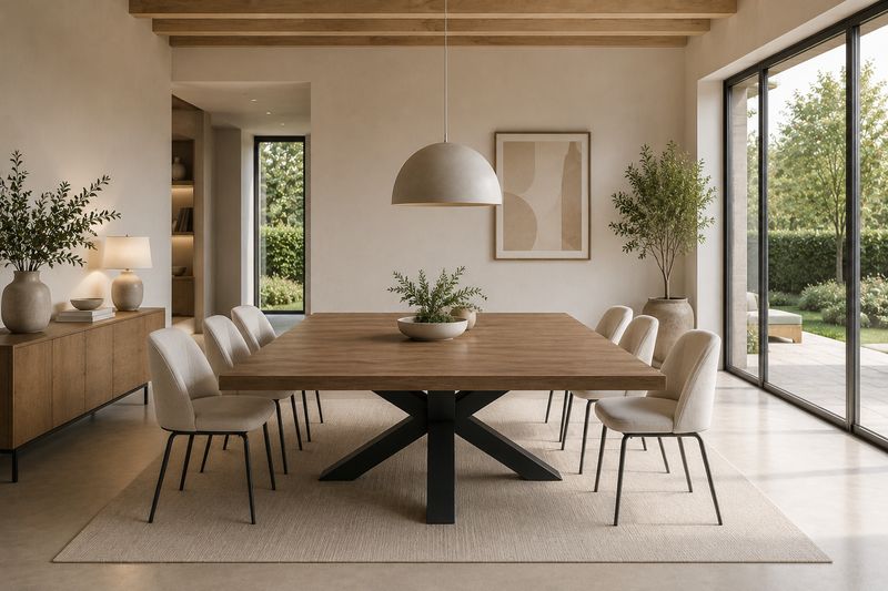 Mesa de comedor cuadrada 014
