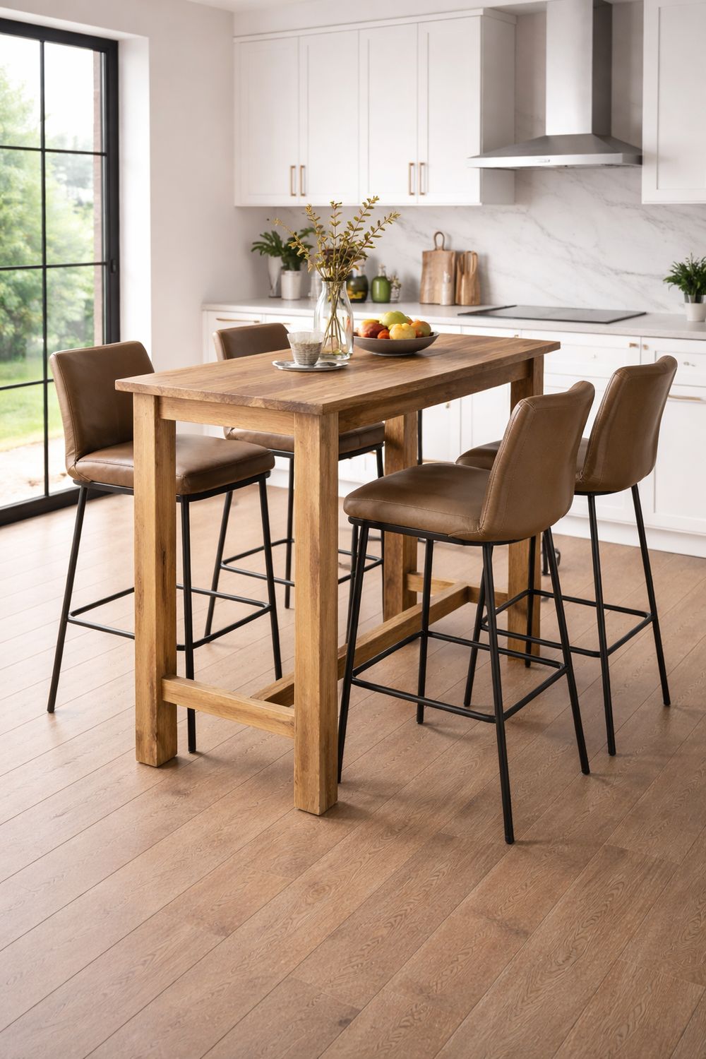 Mesa alta de madera 002 Mesa alta de madera 002