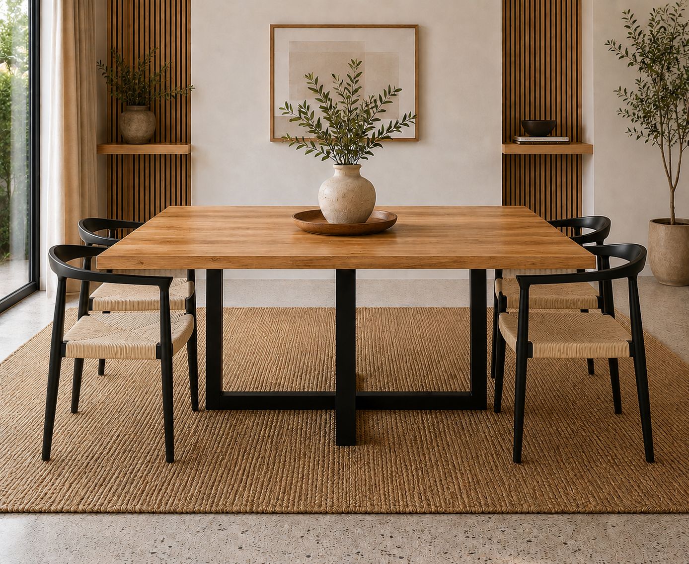 Mesa de comedor cuadrada 039
