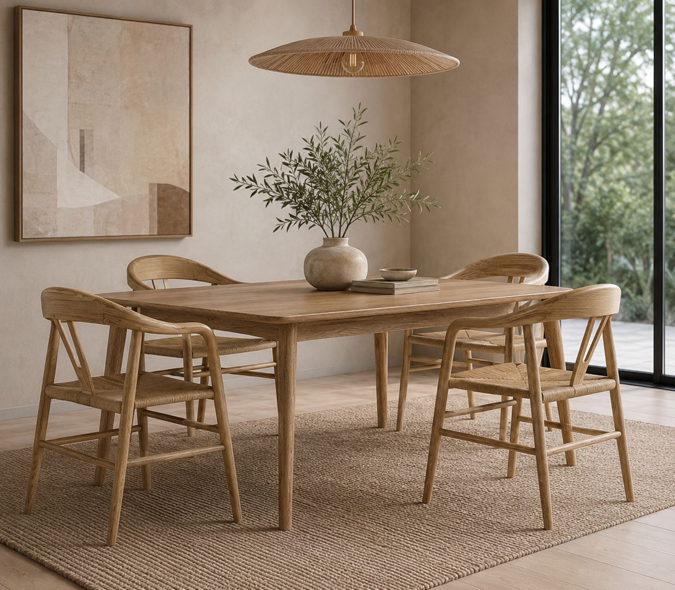 Silla de olmo y fibra 005