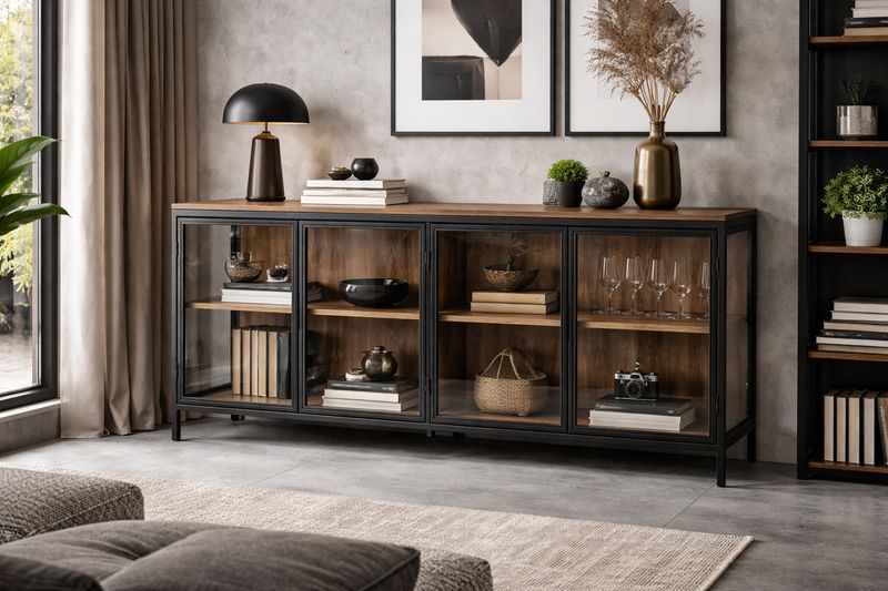 Aparador de pino 017 Aparador de pino 017