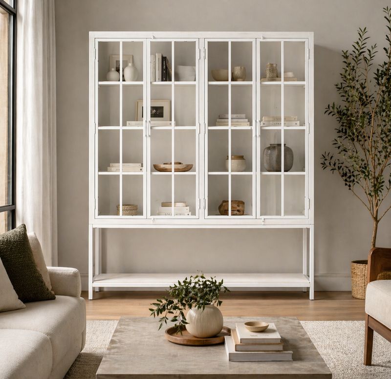 Vitrina de madera y hierro 011