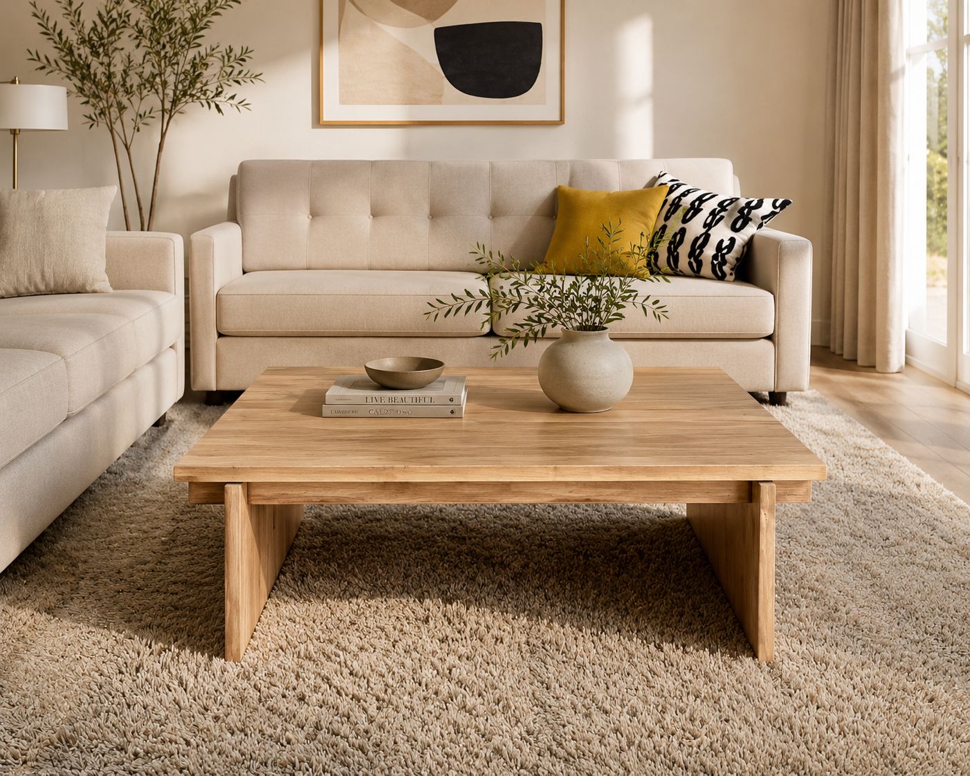 Mesa de centro de madera 037