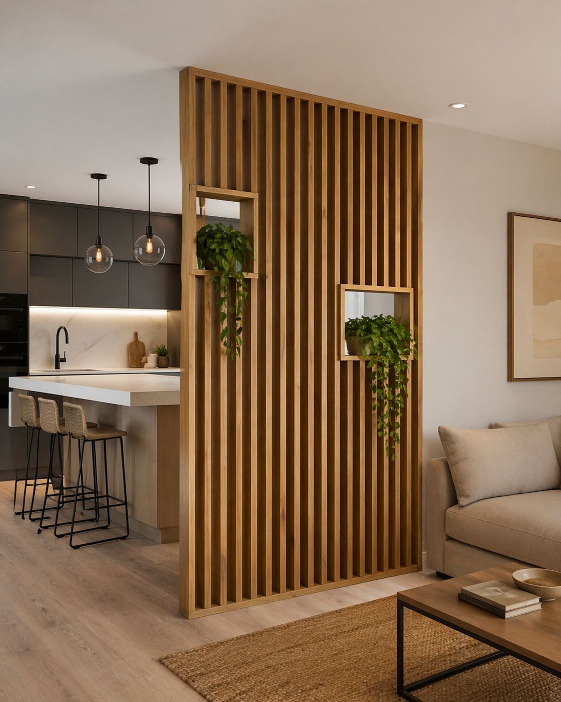 Separador de ambiente con ventanas 15