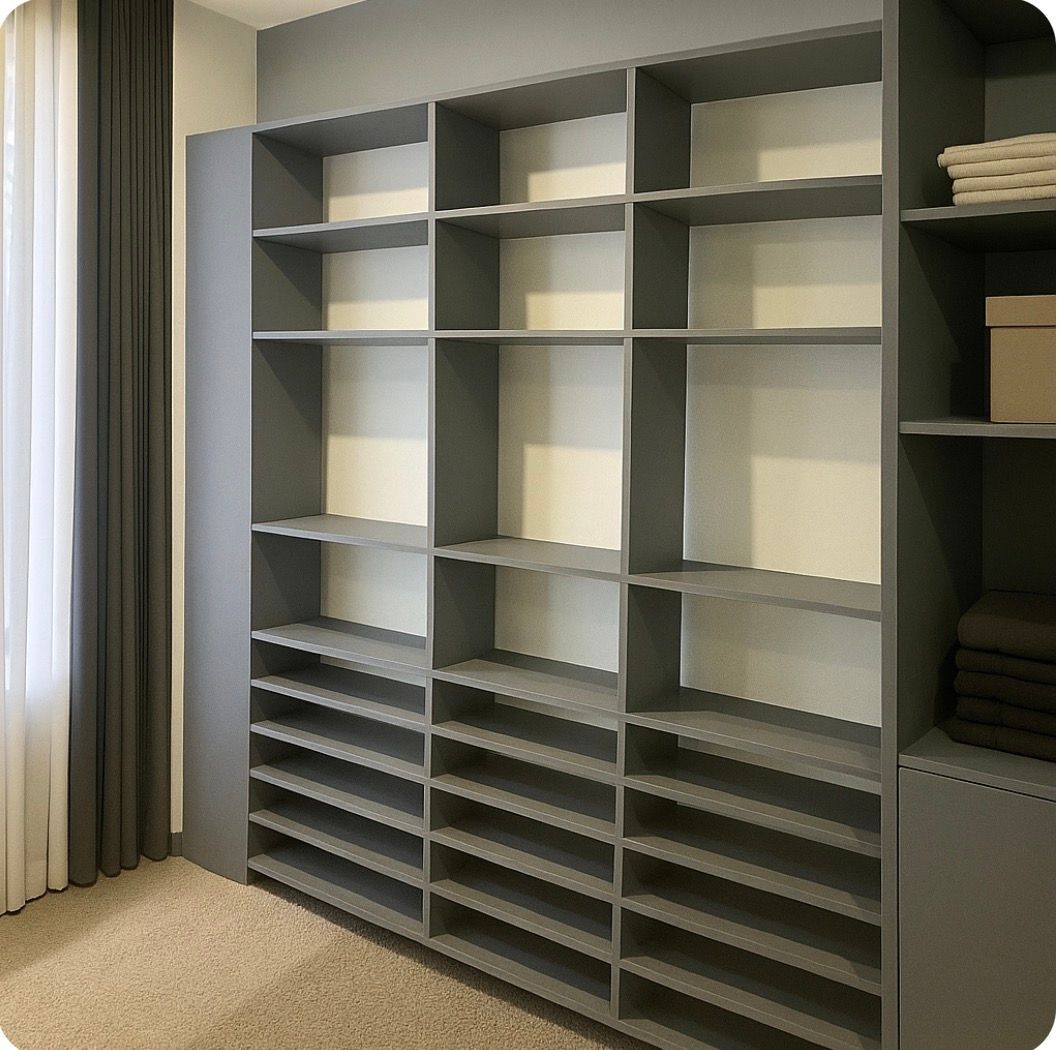 Estantería de madera para vestidor  024