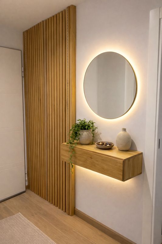 Panel decorativo tipo puerta para ocultar cuadro de luz 015