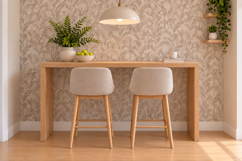 Mesa alta de madera 001