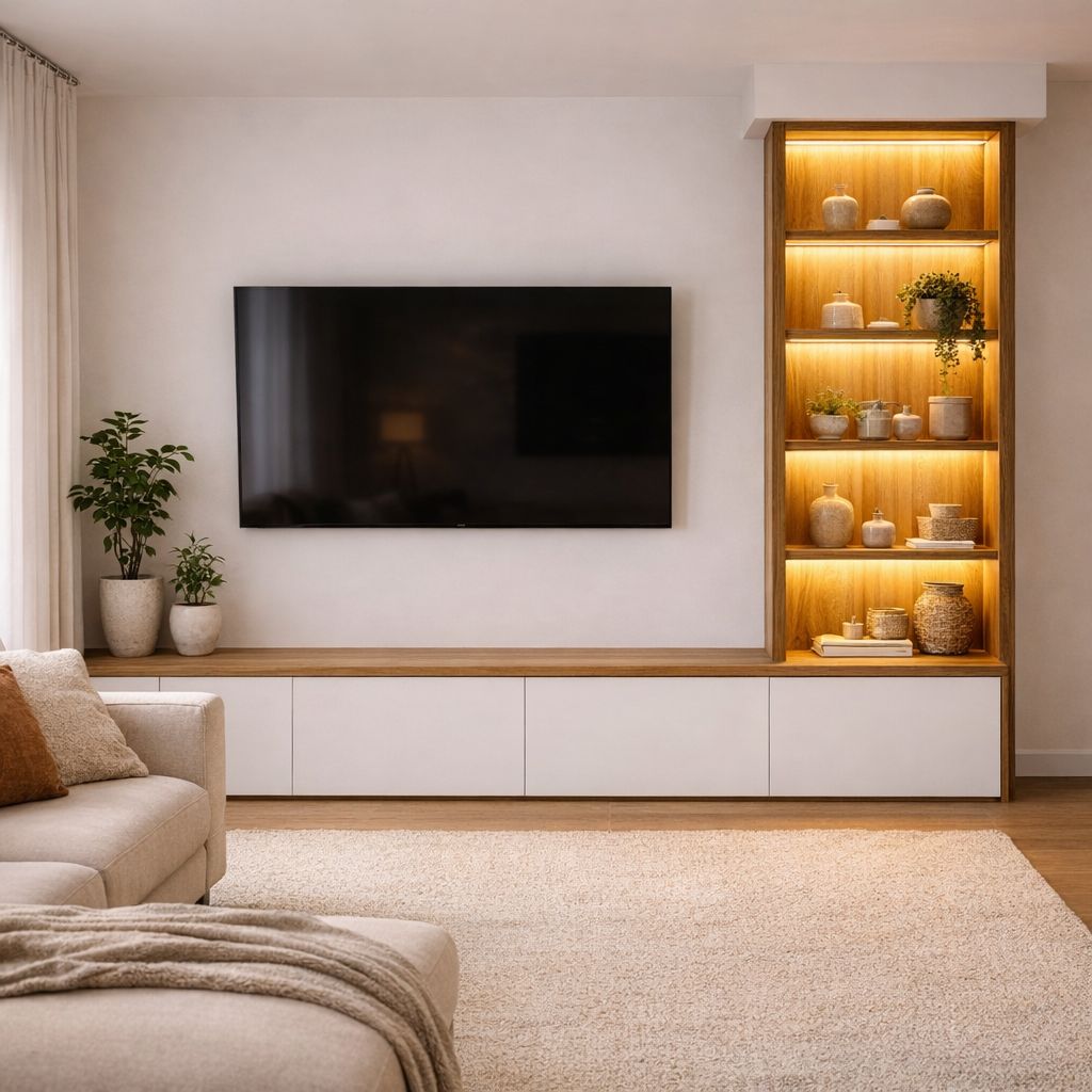 Mueble de televisión de madera 023