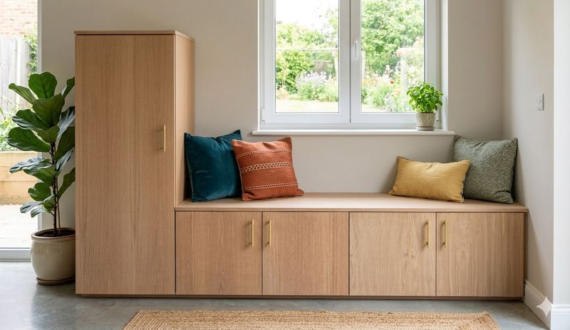 Banco/zapatero de madera  035